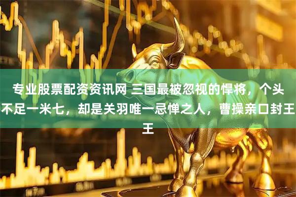 专业股票配资资讯网 三国最被忽视的悍将，个头不足一米七，却是关羽唯一忌惮之人，曹操亲口封王